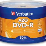 Verbatim DVD-R 4.7GB 16X Recordable Discs with AZO Dye, 50 Pack