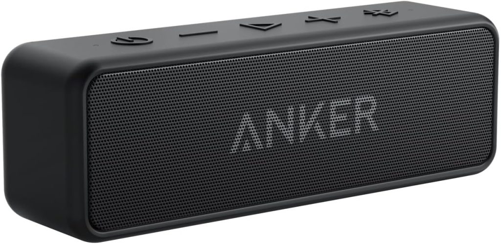 ANKER soundcore 2 Portable Bluetooth Speaker, 24-Hour Playtime, IPX7