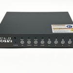 Video Quad Color 4CH Multiplexer 2 BNC Output with Remote Control and Free 1Amp Power Adapter…