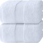White Classic Luxury White Bath Sheets 2 Pack - Extra Large 35x70, 700 GSM