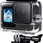 FitStill Underwater Waterproof Diving Housing for Go Pro Hero 13/12/11/10/9 Black,60M/196FT Protective Underwater Diving Housing Shell Accessories (Hero 13/12/11/10/9 Black)