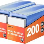 400 Card Sleeves Hard Plastic, Arjiekwei 3"X 4" Trading Card Holder, 35PT