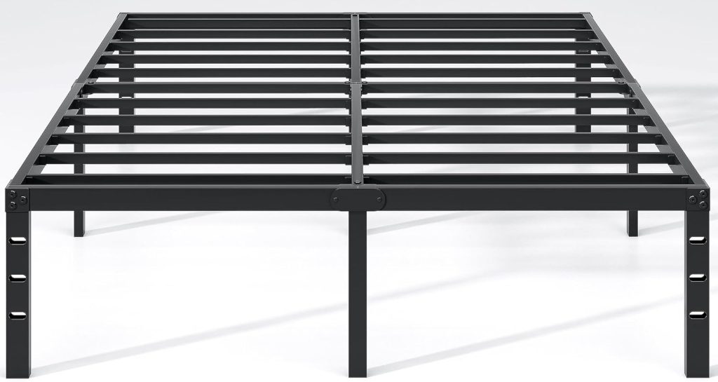 NEW JETO Metal Bed Frame,Queen Size Bed Frame with Storage Space,14 Inch