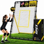 Apex Sports Volleyball Rebounder, Adjustable Angle 7x4 ft Bounce Back Net