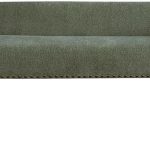 Madison Park Accent Bench, Plush Upholstered, Nailhead Trim, & Padded Seat Entryway Bench Small, End of Bed Bench with Back, 49.5" W x 19.25" D x 23" H, Green