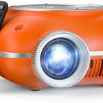 HOMPOW Mini Projector, 1080P Supported Portable Bluetooth projector