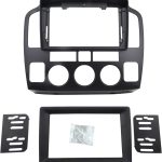 Double Din Dash Radio Trim Kit for Suzuki Grand Vitara XL-7 2001-2006 Installation Bezel 9 Inches (Black)
