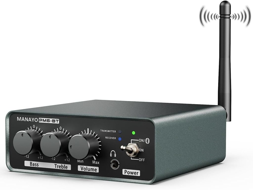 Bluetooth Transmitter Receiver Phono Preamp for Turntables