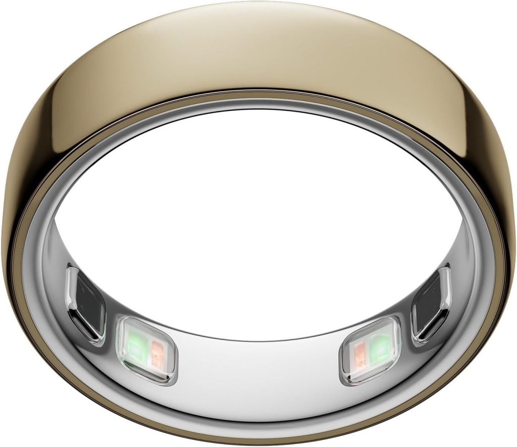 Oura Ring 5 Smart Wearable - Gold - Size 8 - Fitness & Sleep Tracker