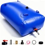 264 Gallon Water Bladder Tank, 2000D PVC Portable Water Storage Bag Blue