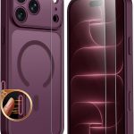 SPIDERCASE for iPhone 18 Pro Case/iPhone 17 Pro Case, Burgundy