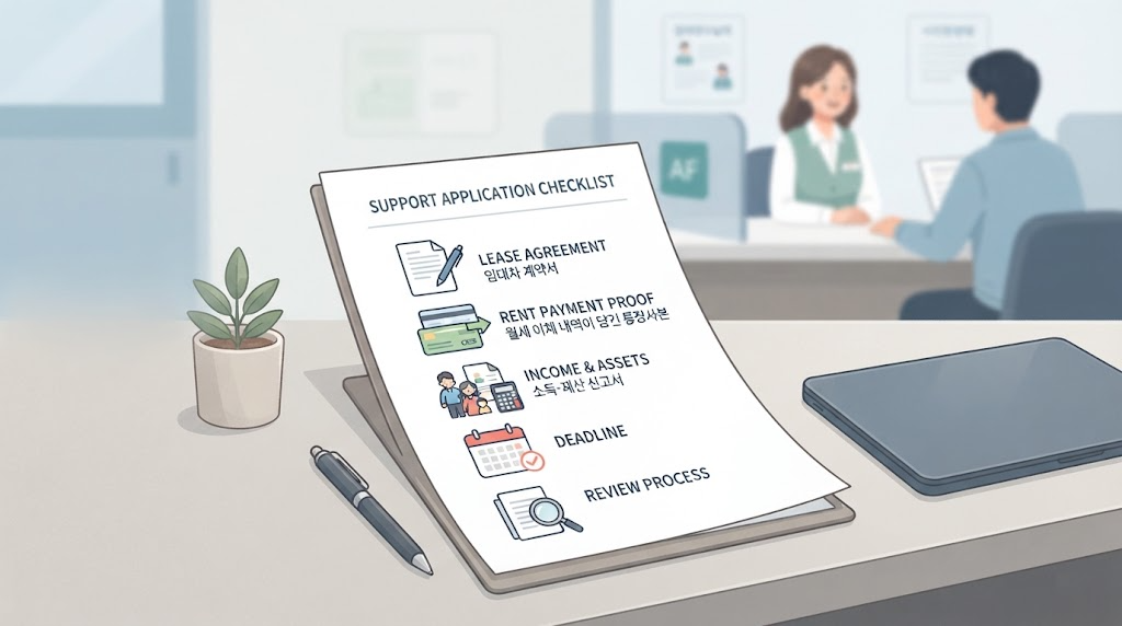 Image 2 related to the youth monthly rent special support application documents