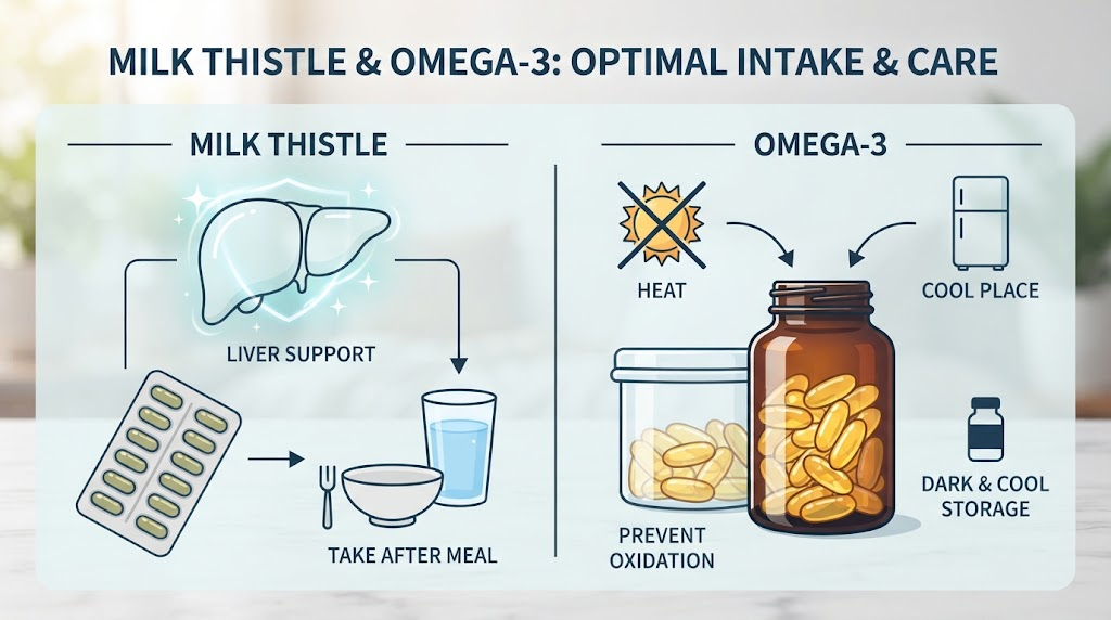 Milk thistle and omega-3 intake related image 2