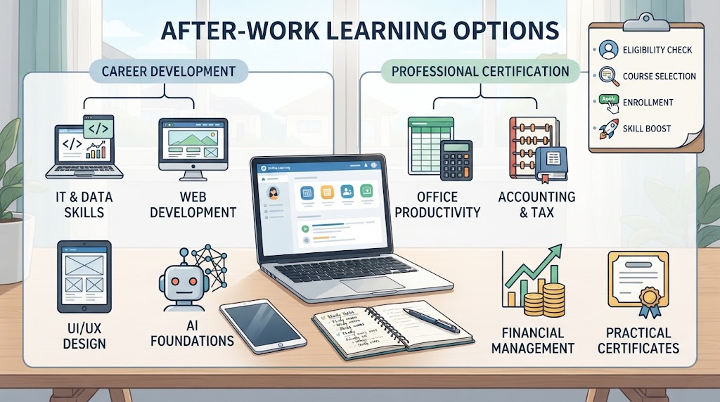 Image 2 related to government-funded training benefits for office workers