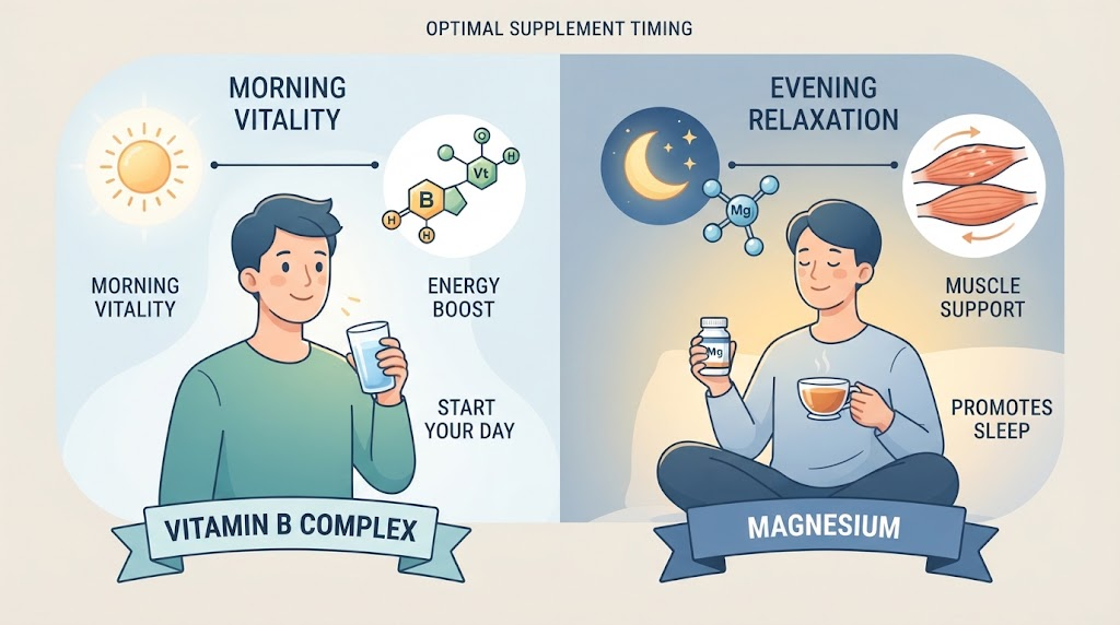Vitamin B Complex and Magnesium Intake Time Related Image 4