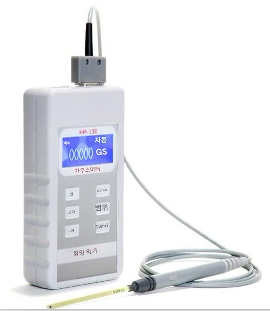 화밍 HM-100 핸드헬드 디지털 가우스 미터 자기장 테스터 자기력 자기 측정기 계측학 연구소