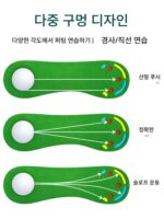 PGM 실내 골프 퍼팅 연습기 인조 그린 오피스 페어웨이 연습 매트 세트 폭 90cm - 이미지 2