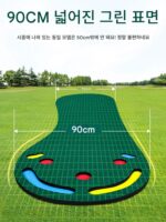 PGM 실내 골프 퍼팅 연습기 인조 그린 오피스 페어웨이 연습 매트 세트 폭 90cm - 이미지 4