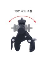 스포츠 카메라 짐벌 브라켓 자전거 클립 360도 회전 고정 클립 자전거 파이프 클램프 강력 클램프 - 이미지 4