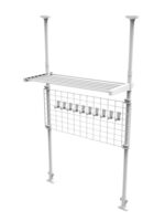 맞춤형 펀치 없는 주방 창틀 싱크대 랙 공간 절약형 조미료 보관 랙 벽면 장착 - 이미지 5