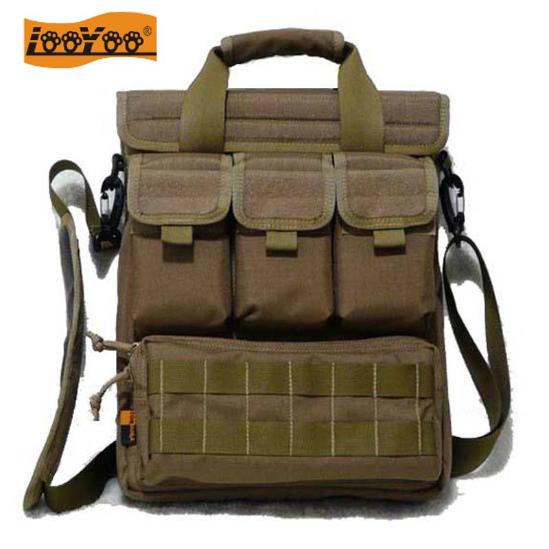 main_3876134212_0 Luyou A44 핸드헬드/싱글 숄더 수직 밀리터리 팬 비즈니스 캐주얼 14/15.6인치 노트북 가방 남성용 숄더백 - 이미지 1