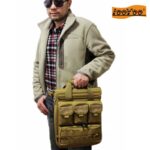 Luyou A44 핸드헬드/싱글 숄더 수직 밀리터리 팬 비즈니스 캐주얼 14/15.6인치 노트북 가방 남성용 숄더백 - 이미지 2