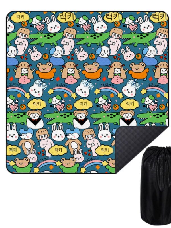 봄철 나들이용 세탁 가능 휴대용 피크닉 매트 야외 방습 매트 해변 매트 특대형 두꺼운 방수 세탁기 세탁 가능 피크닉 매트
