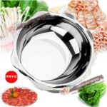 진하게 된 304 핫팟 이중맛 냄비 상업용 대용량 스테인리스 핫팟 냄비 가정용 핫팟 냄비 유도 조리기 전용