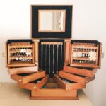 고급 보석 상자 인터넷 셀러브리티 산화 방지 대용량 견고한 나무 손 보석 반지 귀걸이 목걸이 보관 상자 다층 - 이미지 4