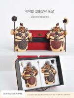 시완 도자기 인형 헝하 두 장군 문 신 집 거실 현관 한자 장식품 이사 선물 - 이미지 4