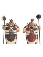 시완 도자기 인형 헝하 두 장군 문 신 집 거실 현관 한자 장식품 이사 선물 - 이미지 5