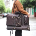 4-오픈 스케치백 아트아트 시험페인터 스페셜 방수다기능 A2 드로잉보드백 숄더 페인팅백 커피컬러 - 이미지 2