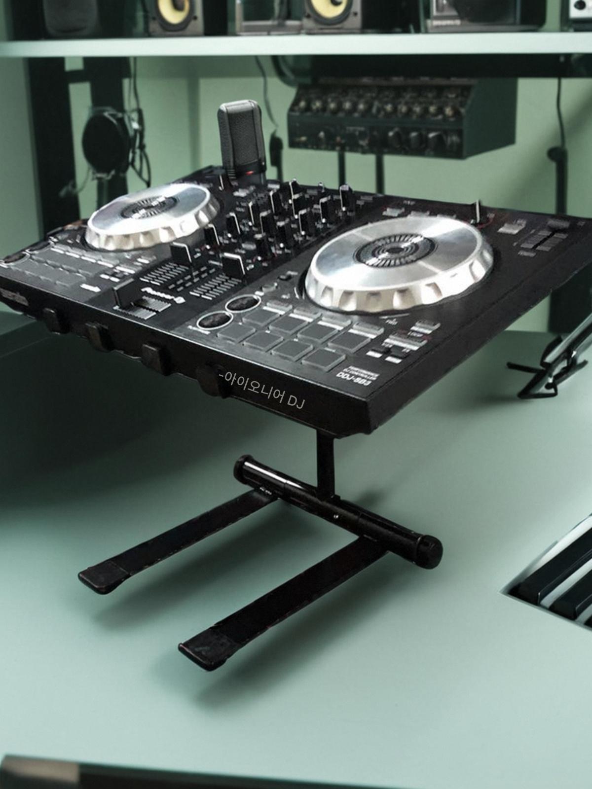 main_42998568477_0-1 두꺼워진 리프팅 다기능 노트북 스탠드 폴딩 DJ 장비 CD 랙 CD 사운드 카드 랙 - 이미지 1