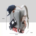 한국 EXIT 백팩 한국 패션 남성 캐주얼 백팩 2025 청소년 학생 가방 노트북 가방 - 이미지 4