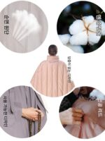 겨울 면 두꺼워진 순면 롱 명상 망토 선 망토 관음 망토 승려 옷 평신도 추위 남녀 - 이미지 3