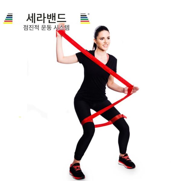 정품 미국산 Selec CLX 탄성 밴드 라텍스 프리 요가 스트레치 밴드 탄성 링 피트니스 탄성 로프 재활 밴드