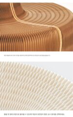 18페이퍼 화이트 6인용 아코디언 소파 스트레치 변형 소파 종이 가구 다인용 의자 4-5미터 - 이미지 5