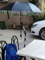 사무실 에어컨 우산꽂이 유모차 파라솔 범용 다목적 스테인리스 스틸 우산 책상 우산꽂이 - 이미지 4