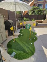 그린 골프 퍼팅 연습기 실내 및 실외 미니 골프 시뮬레이터 사무실 홈 연습 담요