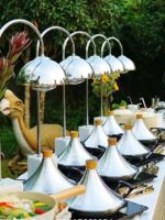 타지 냄비 한국식 건조 냄비 태국식 냄비 서양식 뷔페 단열 3겹 스틸 스튜 냄비 게 냄비 유도 조리기 범용 - 이미지 5