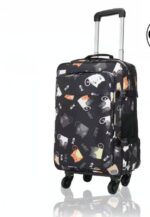 새로운 대용량 숄더 트롤리 백팩 유니버셜 휠 여행 가방 4륜 트롤리 가방 남성 및 여성 짐 가방 - 이미지 5