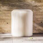 18종이 싱글 마이크로 종이 스툴 의자 디자이너 가구 변형 접이식 스툴 다이닝 의자 크래프트 종이 원형 스툴 높이 42 - 이미지 3