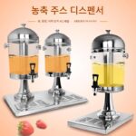 호텔 스테인리스 스틸 주스 디스펜서 소형 싱글 헤드 더블 헤드 3개 헤드 상업용 주스 통 음료 기계 셀프 서비스 콜드 드링크 기계