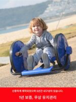 어린이용 핸드 크랭크 자동차, 슬라이딩 및 스윙 야외 회전 및 비틀기 스쿠터, 유치원 3륜 유모차 장난감 균형 자동차 - 이미지 2