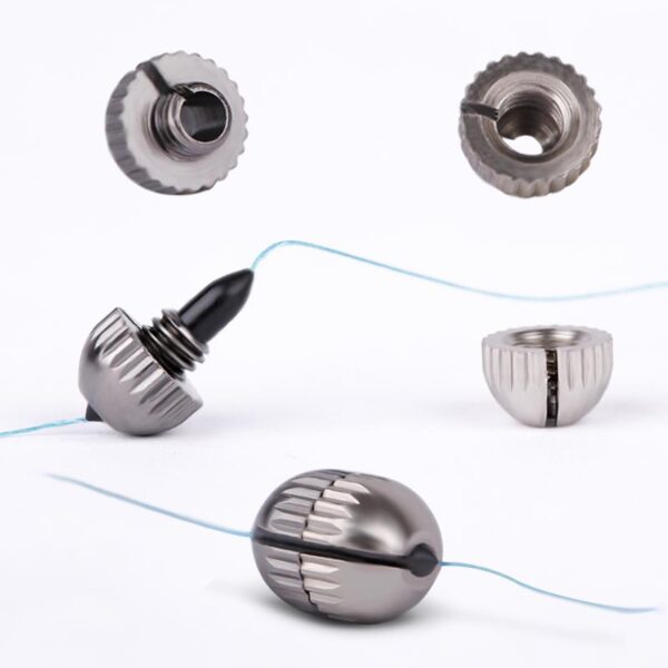 오베이스트 스페이스 빈은 라인 실리콘 낚시용품 경쟁용 라운드 리드 싱커 라인 세트 낚시용품을 손상시키지 않습니다.