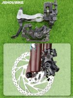 자전거 디스크 브레이크 브레이크 액세서리 전기 자동차 주행 디스크 브레이크 세트 개조 산악 자전거 범용 브레이크 캘리퍼 - 이미지 3