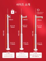 모니터링 폴 분할 조합 분해 컬럼 2미터 3미터 3.5미터 4미터 5미터 6미터 실외 카메라 브라켓 - 이미지 4