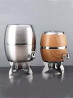 바 맥주통 스테인리스 스틸 생맥주통 신선한 맥주통 생맥주통 레드와인통 이중층 단열 벨트 수도꼭지 - 이미지 5