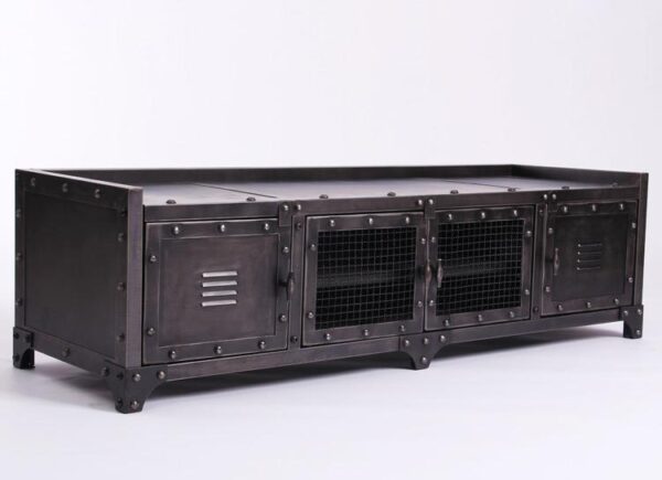 미국 철제 TV 캐비닛 산업 스타일 복고풍 거실 보관 캐비닛 로프트 심플 가구 TV 캐비닛 무료 배송