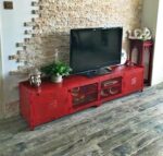 미국 철제 TV 캐비닛 산업 스타일 복고풍 거실 보관 캐비닛 로프트 심플 가구 TV 캐비닛 무료 배송 - 이미지 3